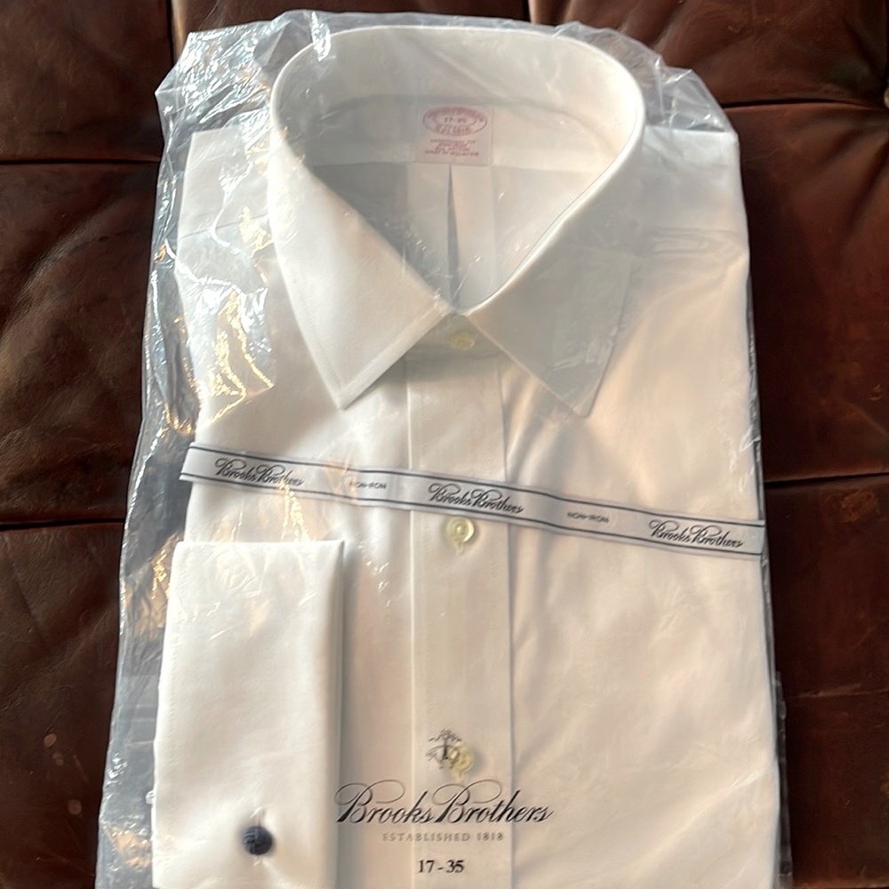 Brooks Brothers Dress White Shirt French Cuffs